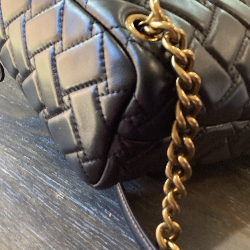 Kurt Geiger Black Quilted Leather Backpack NWT - Picture 7 of 16
